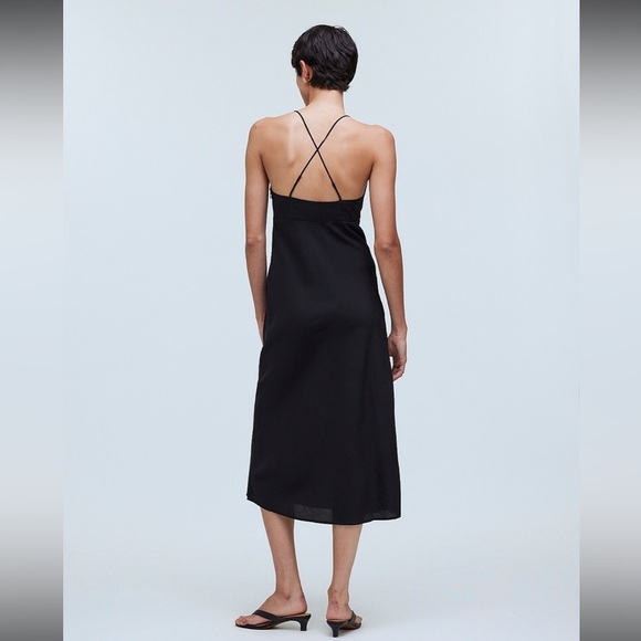 Madewell‎ Layton Midi Slip Dress in black size 12 - Picture 10 of 10